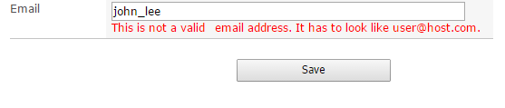 sharepoint email column validation